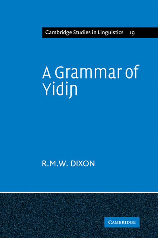 A Grammar of Yidin - cover