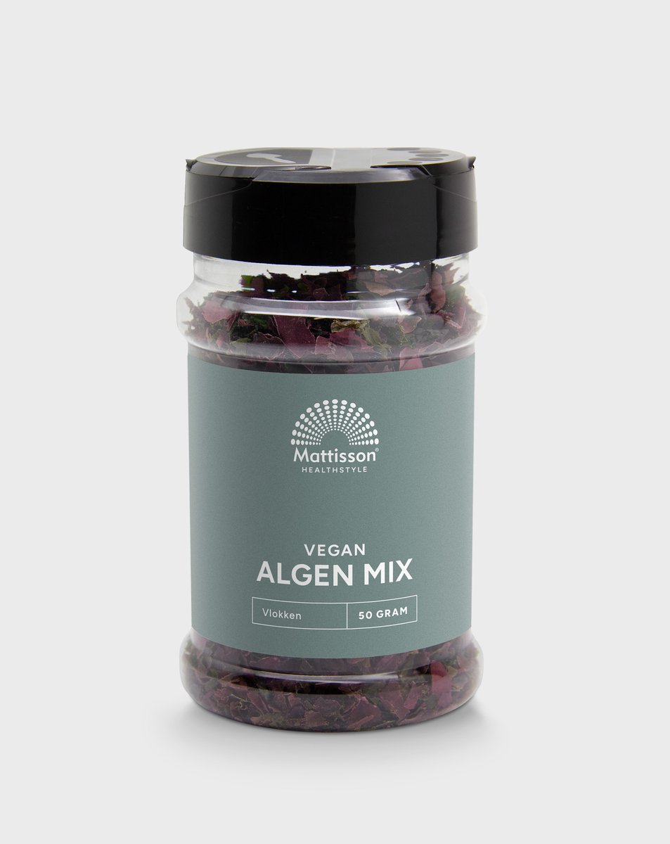 Goedkoopste Mattisson - Absolute Algenmix - Dulse, Nori en Ulva Algen Vlokken - 60 Gram