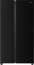 Bol.com Wiggo - WR-SBS18E(B) - Vrijstaand - Amerikaanse Koelkast - 90 cm - 442 Liter - 39 dB - Energieklasse E - 5 jaar garantie... aanbieding