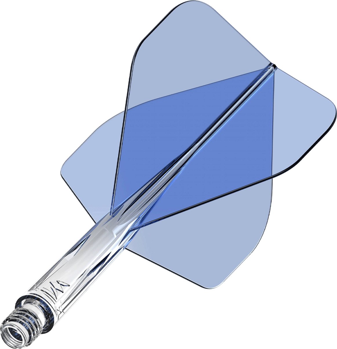 Mission Force 90 Gradient Transparent Blue NO2 - Dart Flights