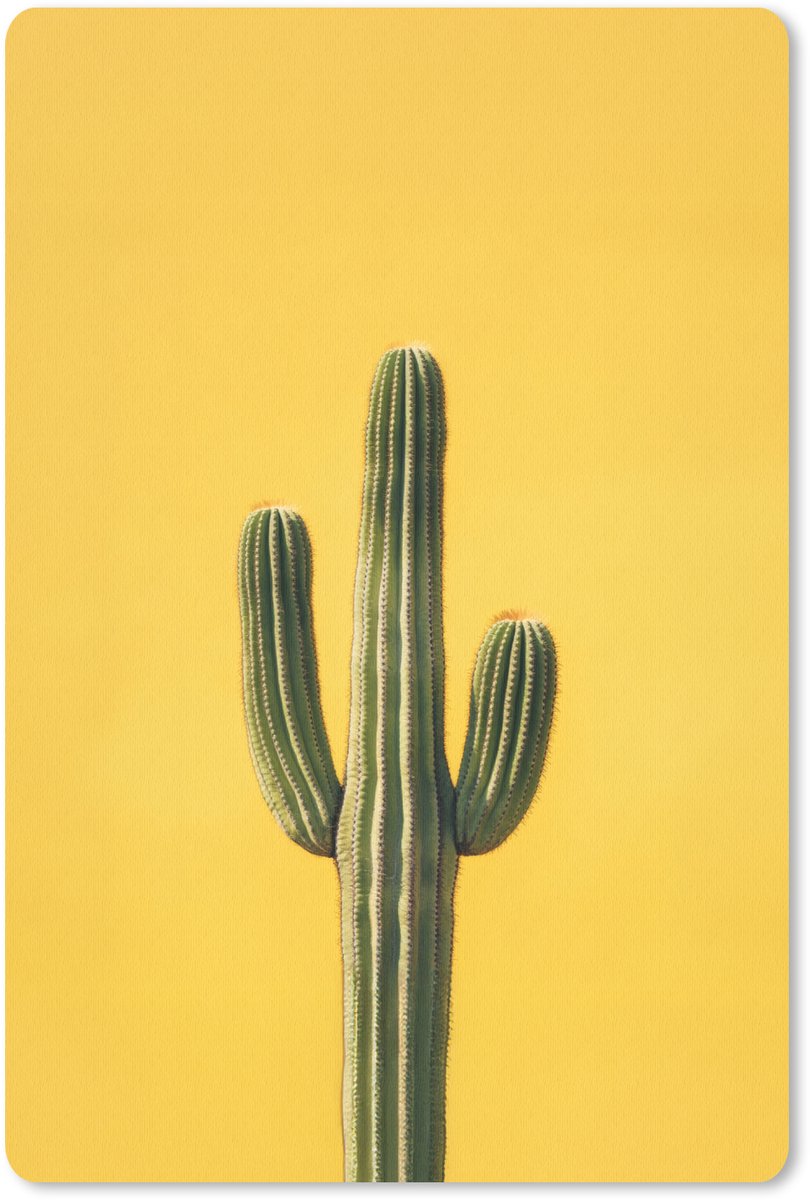 Muismat 18x27 cm - Mousepad Cactus - Groen - Minimalistisch - Muismatten