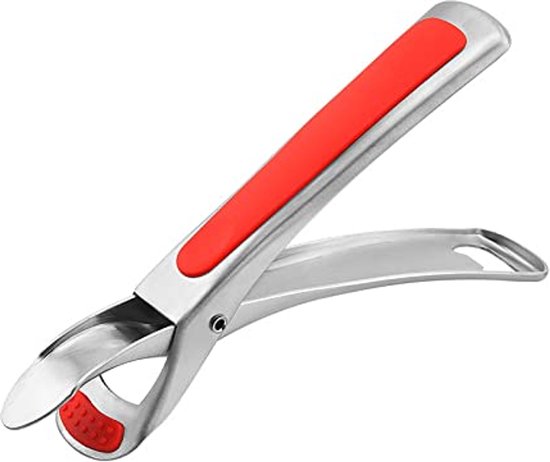 PIAZZA - Precisie-kooktang van roestvrij staal 15 cm, professionele kooktang, hoge precisie en hittebestendig, veer voor grill, hamburger, pasta, spaghetti, dessert, decoratie