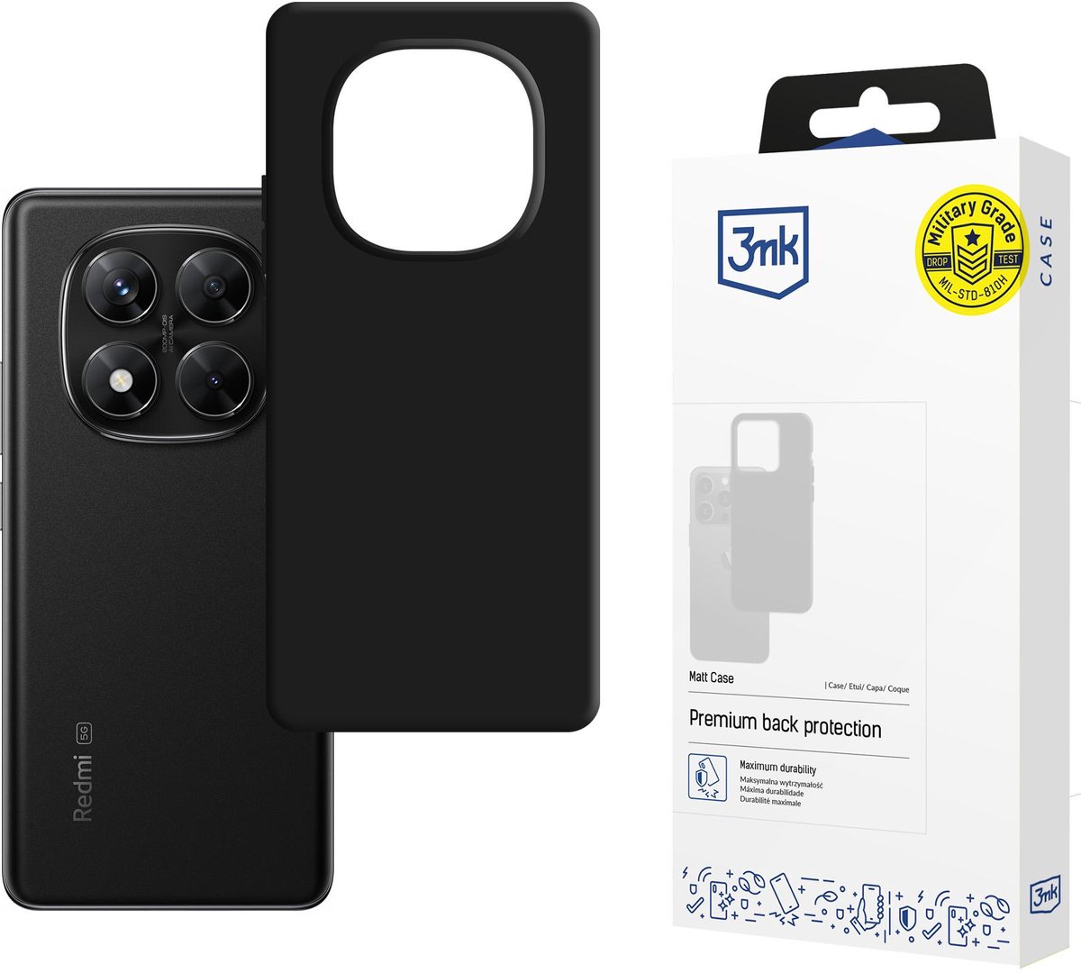 Redmi Note 14 PRO 5G/POCO X7 5G - 3mk Matt Case Pro