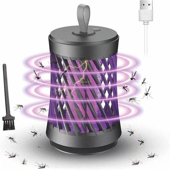 AMUFER Elektrische Insectenverdelger – 18W, 4400V, Bereik 120 M², Voor Binnen En Buiten, Met Veilige Behuizing, IPX4 Waterbestendig