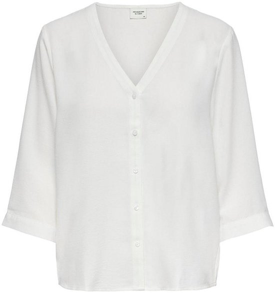 Jacqueline de Yong Blouse Jdycapote 3/4 Shirt Wvn 15225654 Cloud Dancer Dames Maat - W38