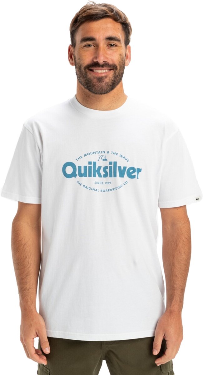 Quiksilver Ev Shape All Day Heren T-shirt Eqyzt08052-wbb0 Kleur Wit