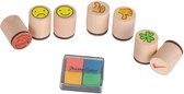 Goki Tampons encreurs trèfle, smile, ...(7 tampons)