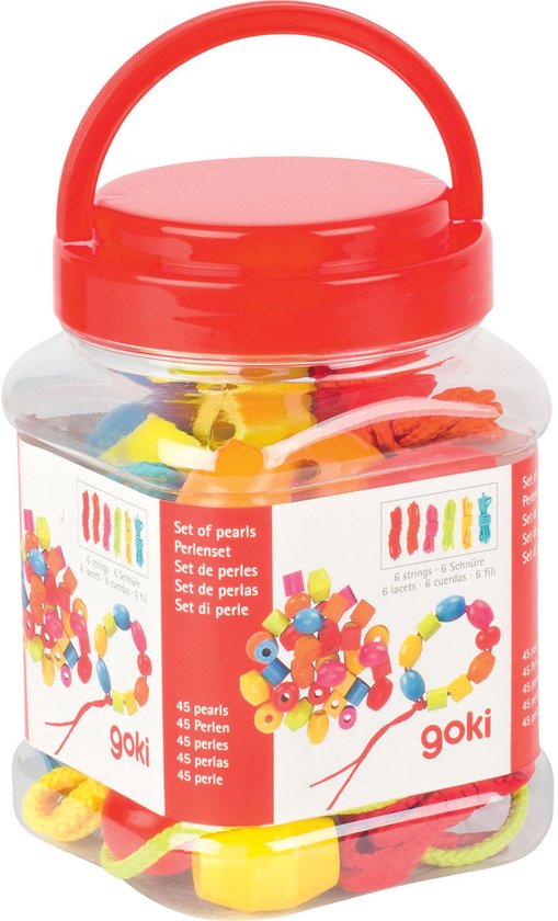 Foto: Goki houten kralenset 45st 
