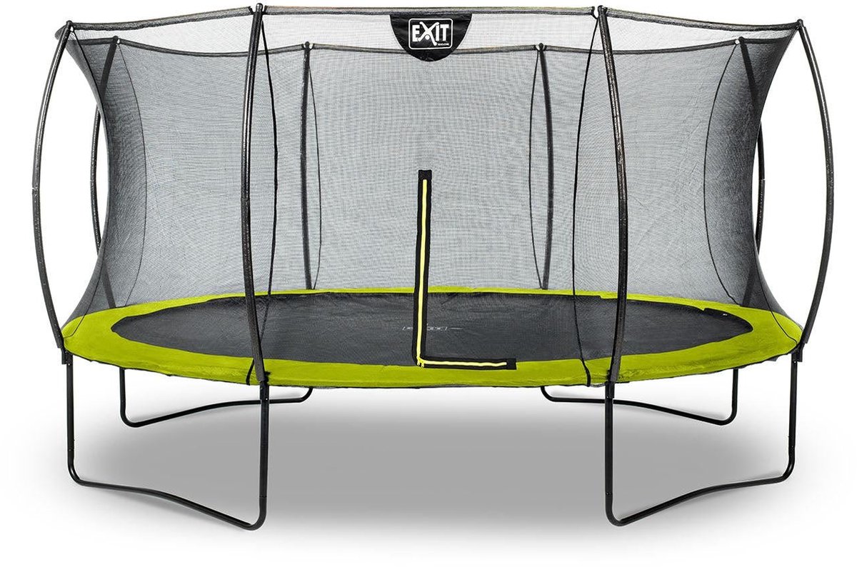 EXIT Silhouette Trampoline ø244cm - Op Poten - Rond - Trampoline Buiten - Voor Kinderen - Groen — afbeelding 16