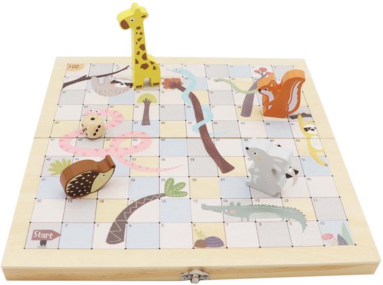 Houten Slangen en Ladders Spel online ... | Lobbes Speelgoed België