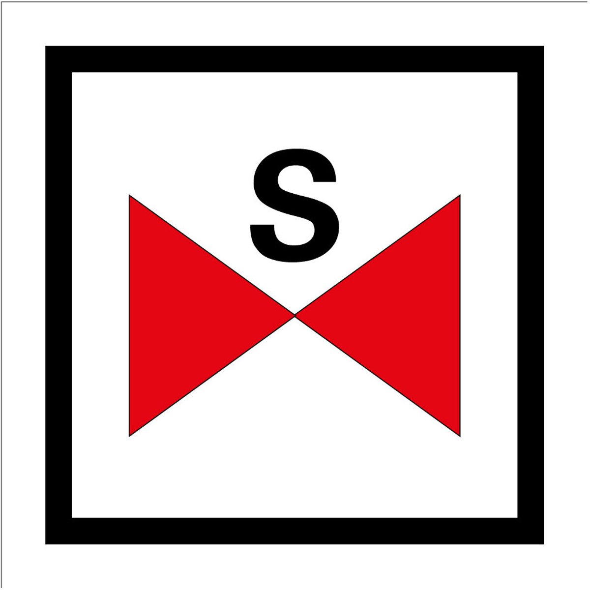Sprinklerafsluiter sticker 150 x 150 mm