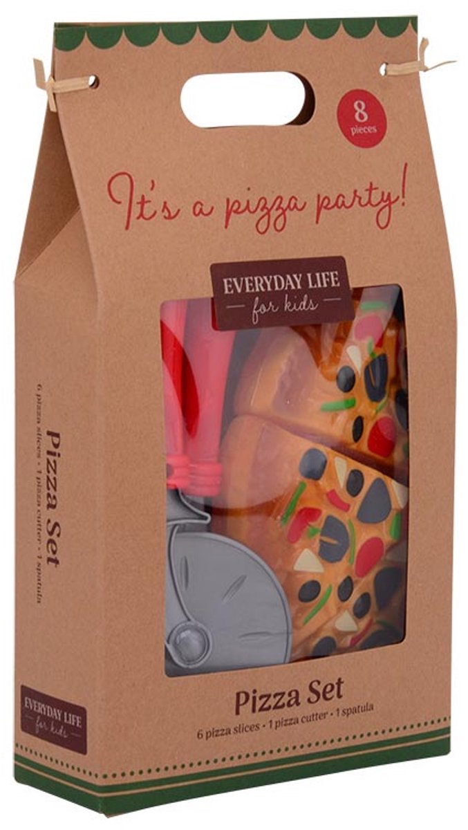 Johntoy Home and kitchen magische pizza - Speelgoedeten en -drinken - Multicolor - Kunststof - Puntjes met klittenband — afbeelding 5