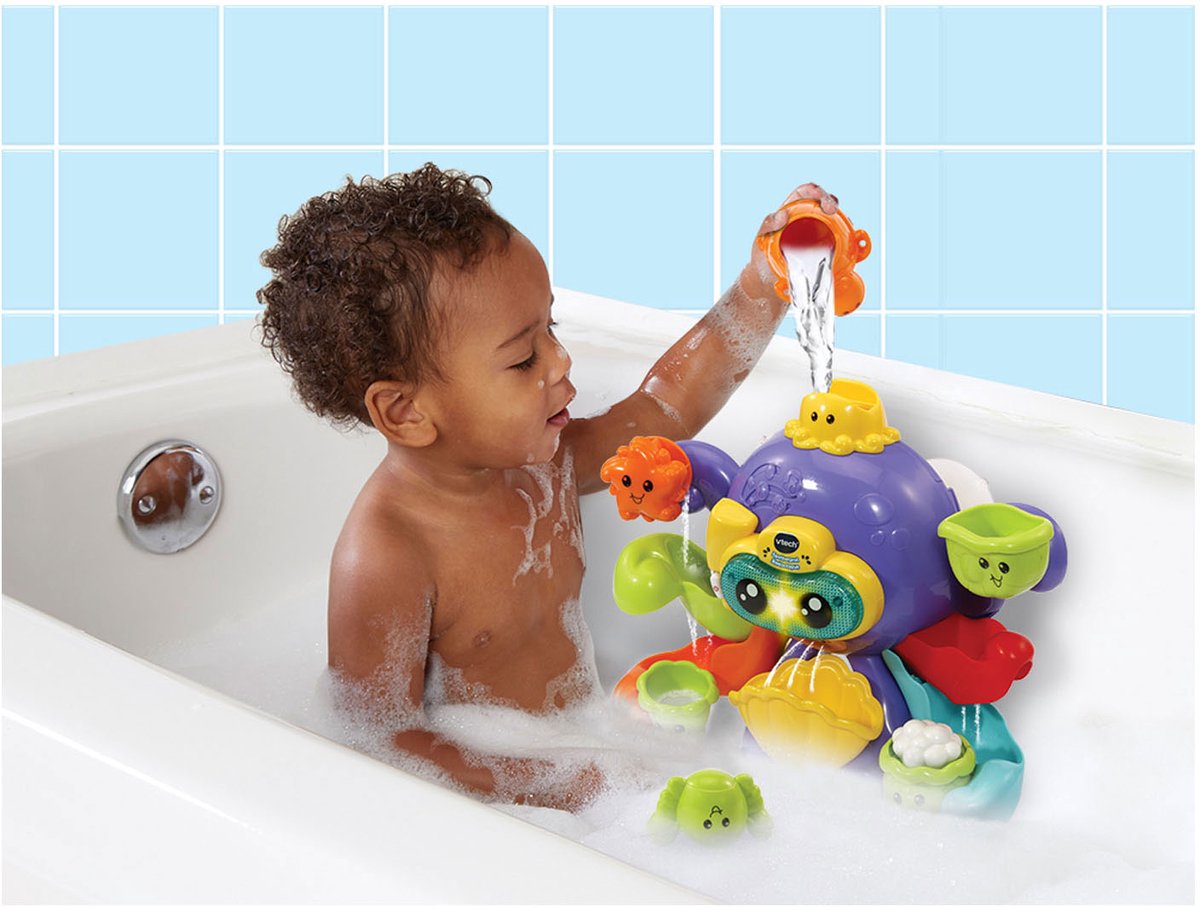 VTech Spetterpret Badoctopus - Badspeeltjes - Badspeelgoed Baby - Rustgevende Melodietjes & Liedjes - Cadeau - Speelgoed 1 tot 5 Jaar — afbeelding 5