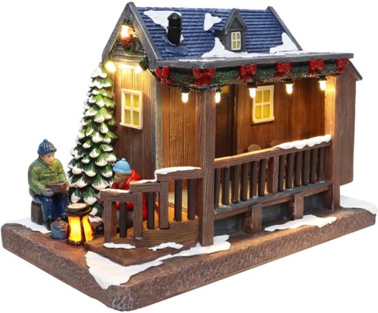 Santaville - Residential Caravan with LED Polyresin 22cm