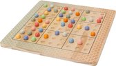 Koopman International BV Houten Sudoku - Bordspel met gekleurde balletjes