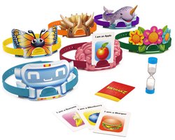 Devine Tête Classique - Jeu de Société Famille - Bandeaux et Devinettes - Devinez L’illustration De La Carte Qui Est Sur Votre Tête - Jeu De Cartes - Version Française - Jeu Enfant 6 Ans et +
