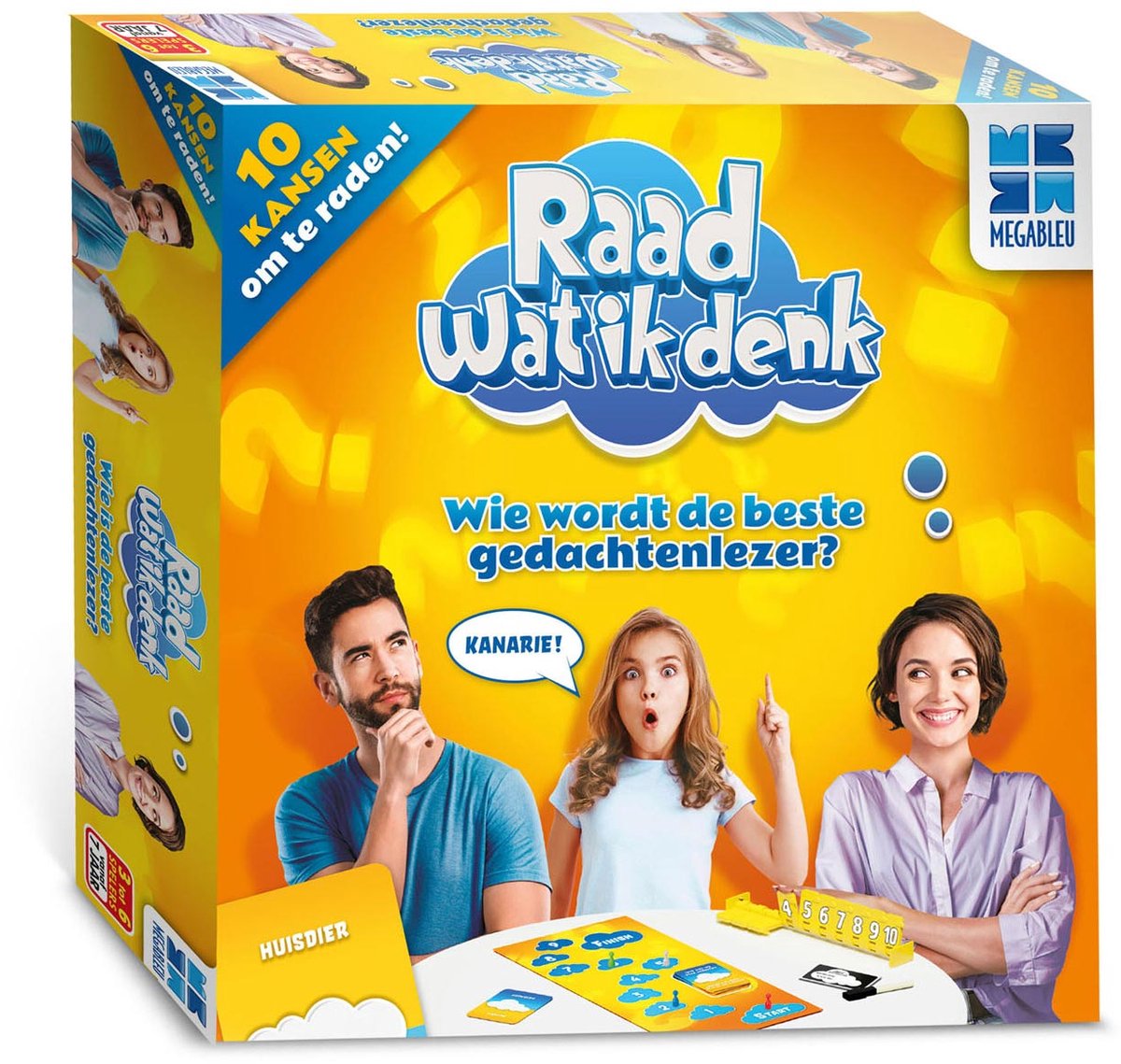 Raad Wat Ik Denk - gezelschapspel - Telraam - Probeer te raden wat de andere denkt en scoor punten