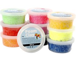 foto van Foam Clay® Startset van 10 kleuren - Boetseren - Aan de lucht drogende klei