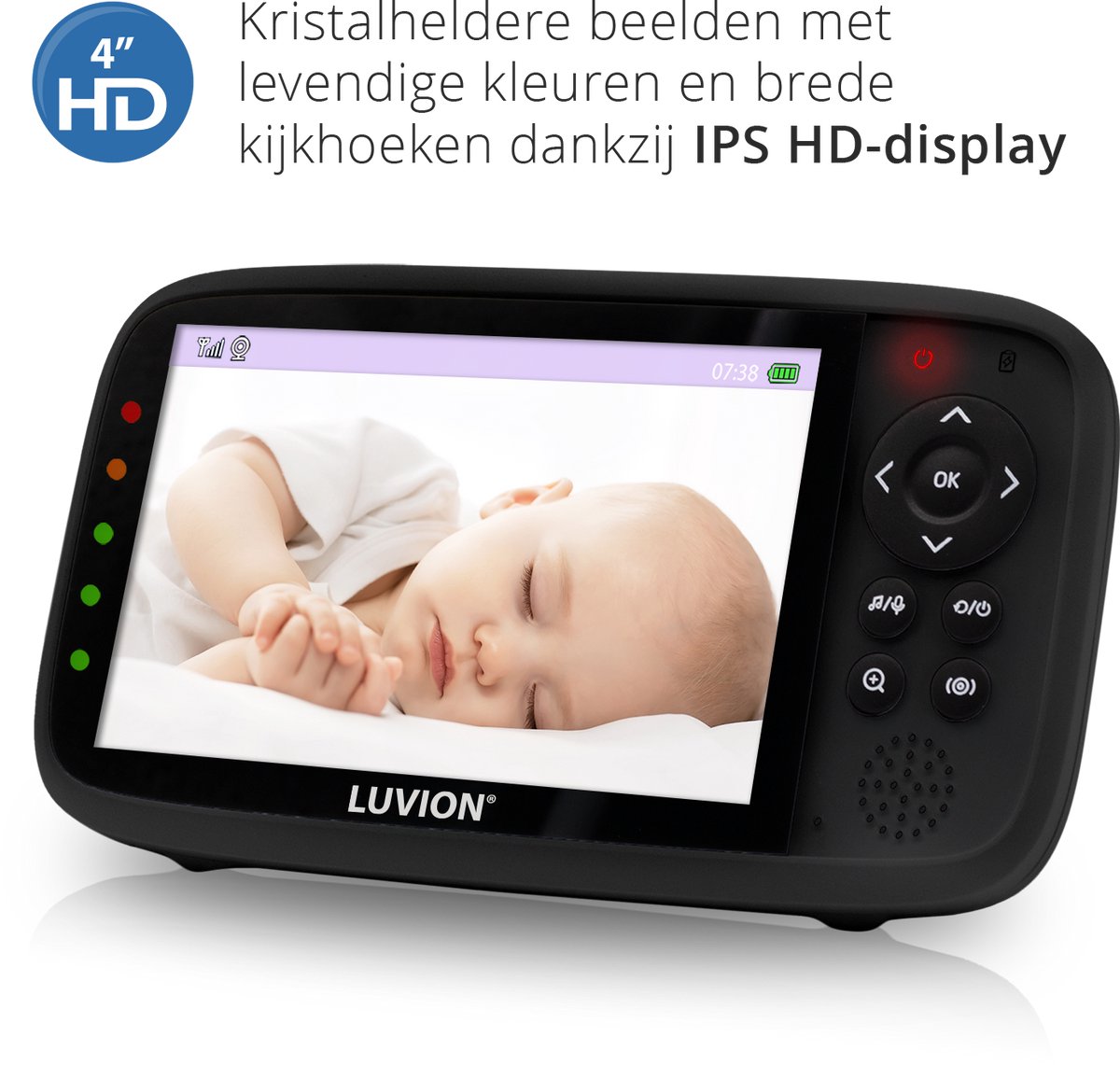 LUVION Essential 2 Black Babyphone - Babyfoon met Camera thumbnail 6
