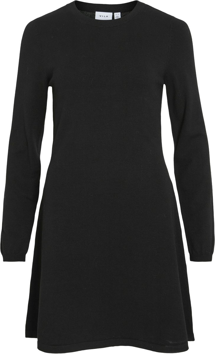 VILA - VICOMFY A-LINE O-NECK KNIT DRESS - NOOS - Dames - Mini jurken