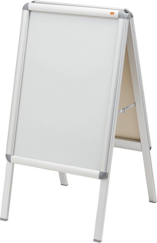 Nobo Essence A2 Stoepbord/Reclamebord met Clicklijst - Wit