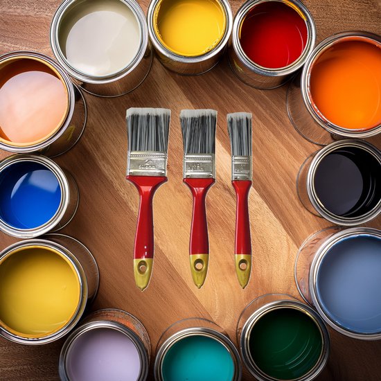 Lot De 10 Pinceaux Plats Pinceau Peinture Accessoire Peinture De