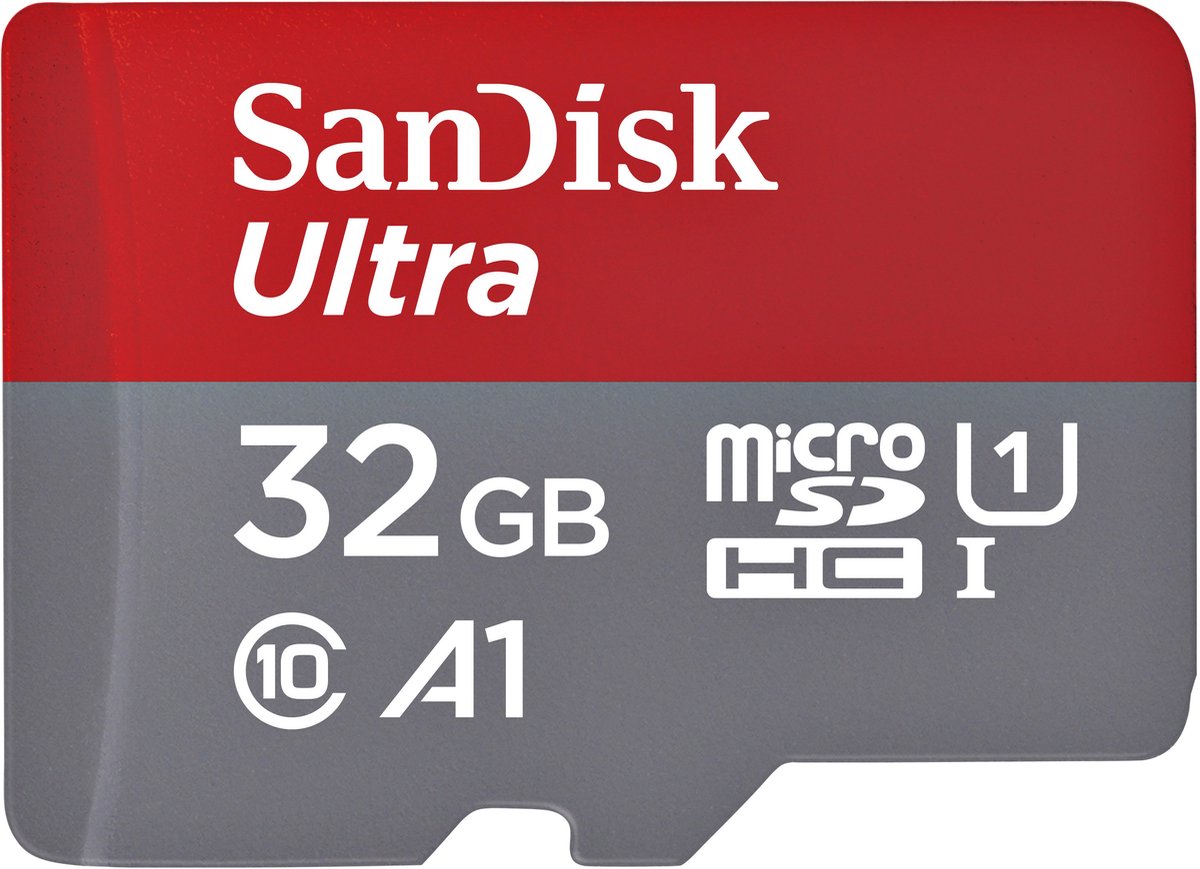 SanDisk MicroSDHC Ultra 32GB 120 MB/s CL10 A1 UHS-1 + SD Ada