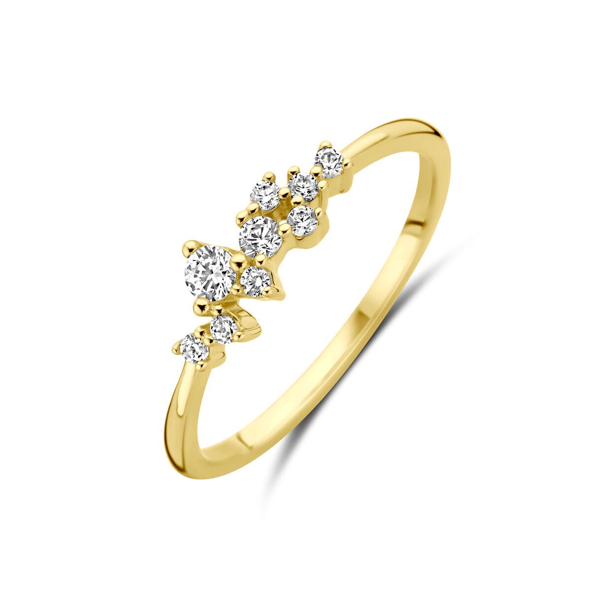 9K Gouden Geel Kleurig Ring Zirkonia 8000227