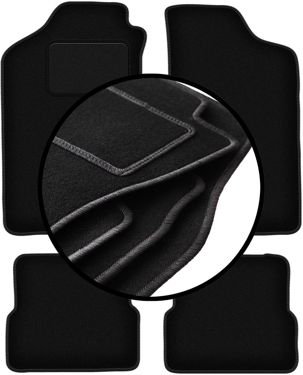 Complete set veloursmatten voor: Volkswagen Jetta II sedan (1984-1992)