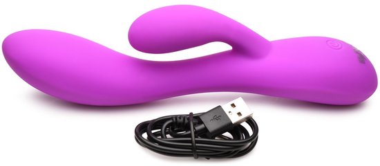 BANG! - Vibromasseur Rabbit Flexible Double Stimulation - Violet | bol BANG! - Vibromasseur Rabbit Flexible Double Stimulation - Violet | bol