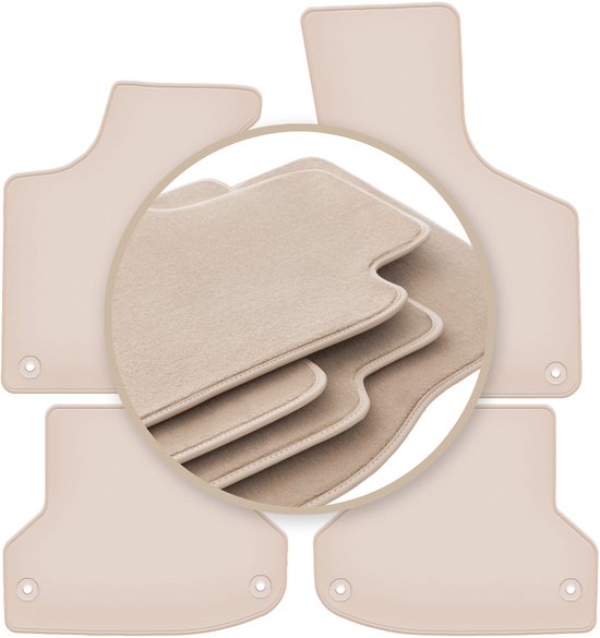 Tapis beiges PREMIUM pour : Audi A3 8P berline, sportback, cabriolet 2003-2011