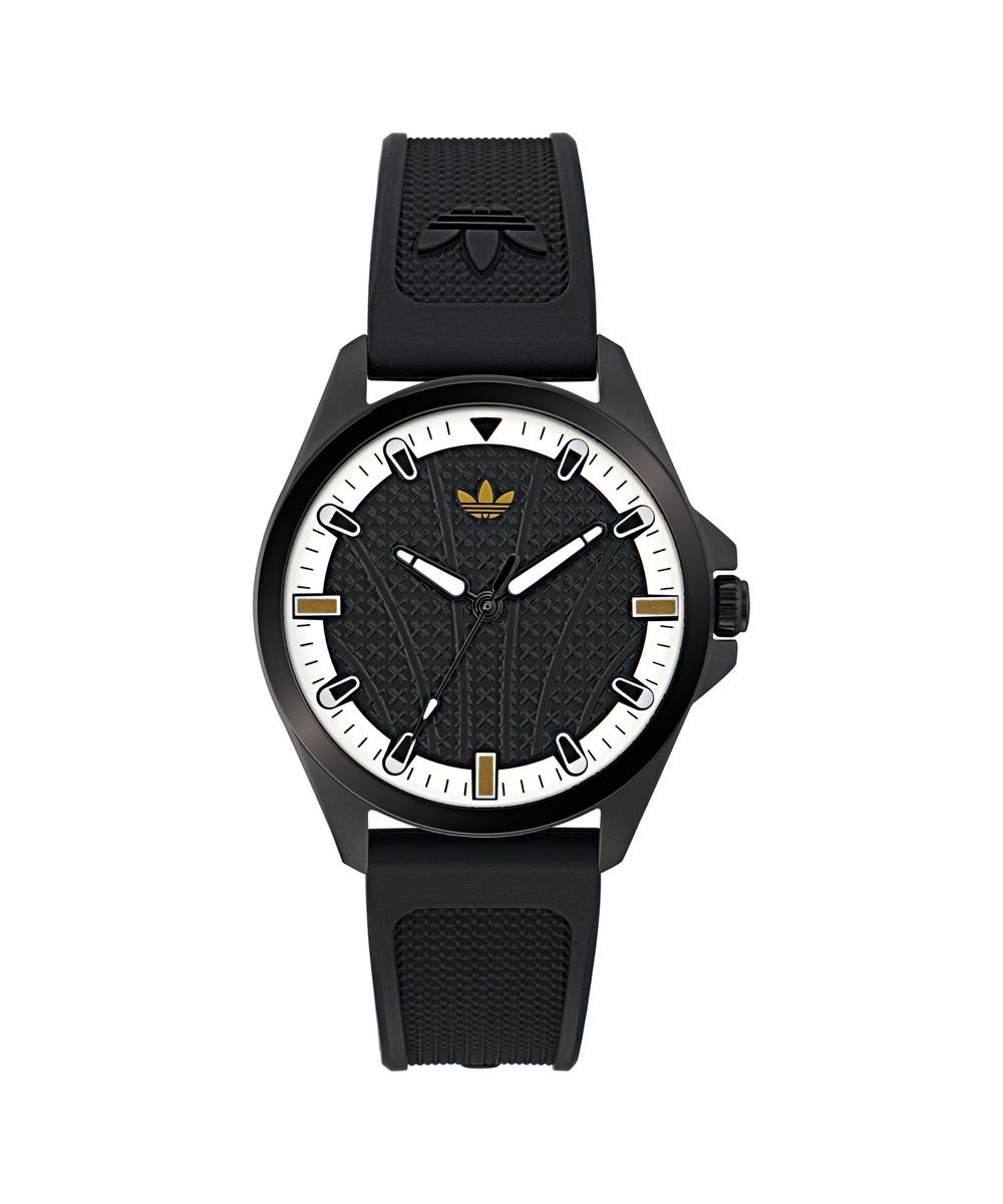 Adidas Originals Originals Iconic One AOFH25001 Horloge - Siliconen - Zwart - Ø 40 mm