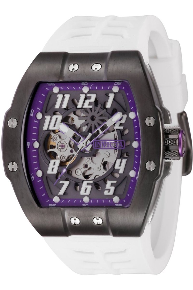 Invicta S1 Rally 44895 Heren Horloge - Waterdicht - Analoog - Automatisch Uurwerk - Roestvrij Staal met grijze Wijzerplaat - 44mm