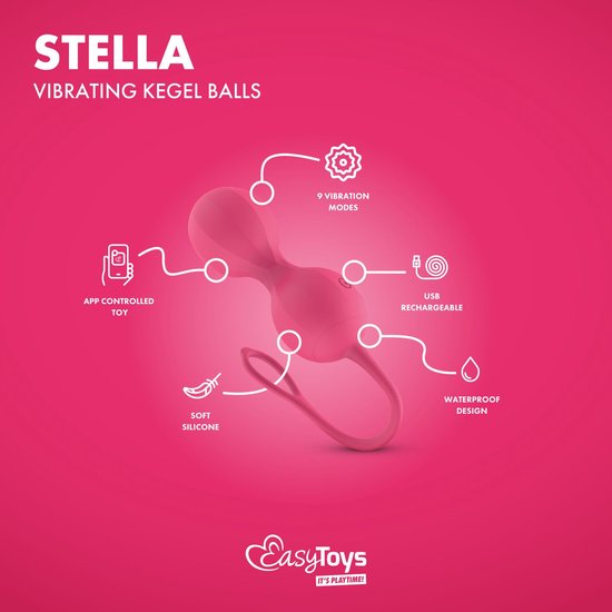 EasyConnect - Boules de Kegel vibrantes Stella contrôlées par application