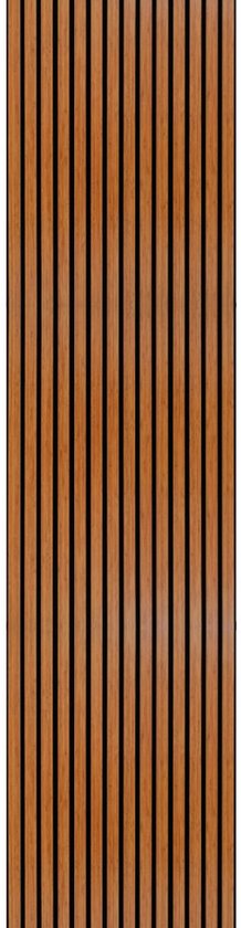 Panneaux muraux acoustiques - 60 x 280 cm - 1 face - 13 mm - Bambou Classique - Absorption acoustique - Flexible - Design élégant - Akupanel - Panneaux acoustiques - Panneau acoustique - Mur acoustique