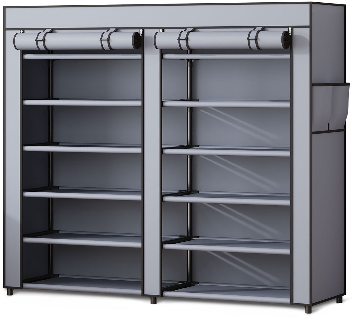 Massido MS-805 textiel schoenenkast grafiet