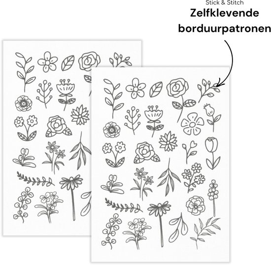 Crafsly Zelfklevende Borduurpatronen Makkelijk Borduren Op Kleding crafsly-zelfklevende-borduurpatronen-makkelijk-borduren-op-kleding