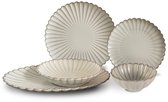 Bol.com Bricard Paris - Porseleinen Dinner Set - Serviesset - 25-delig - 6-Persoons - Wit aanbieding