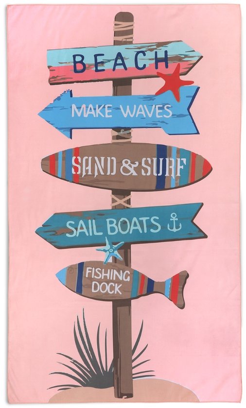 Lucca Strandlaken - Make Waves - 100x180 - Multi