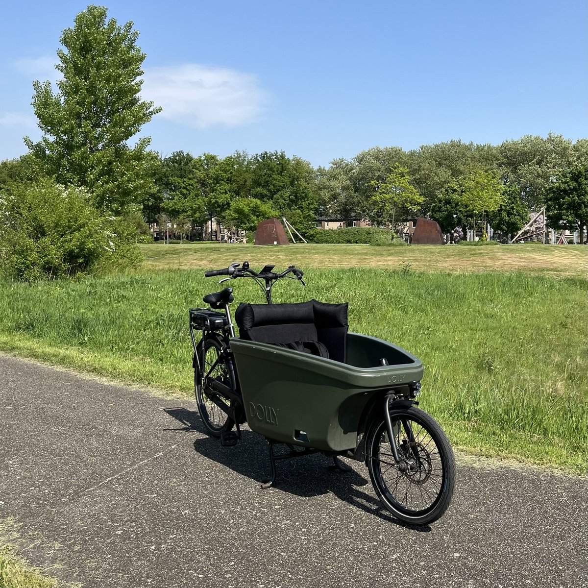 Bakfiets kussen Dolly - Zwart