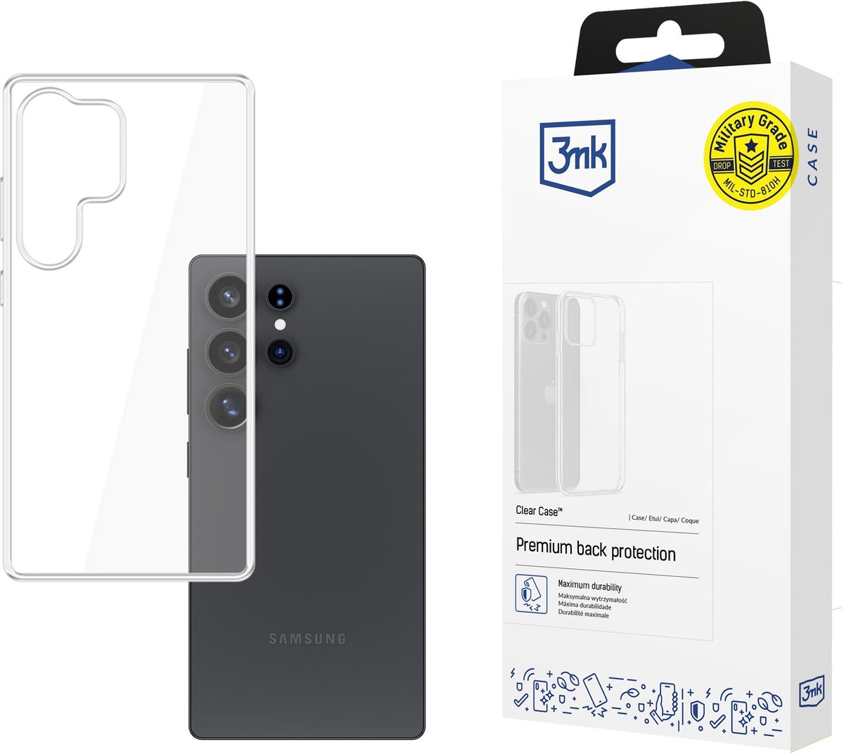 3Mk-Hoesje Voor Samsung Galaxy S25, Ultrabeschermend Tpu, Transparant