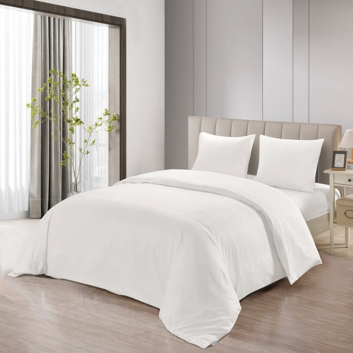 Lavella Ince Dekbedovertrek Set 4-delig - Wit - 240x220cm