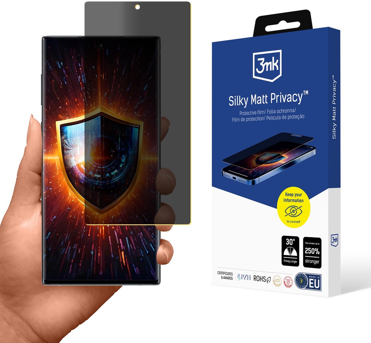 3Mk Gehard Glas Voor Samsung Galaxy Note 10 Schermbescherming Mat Privacy