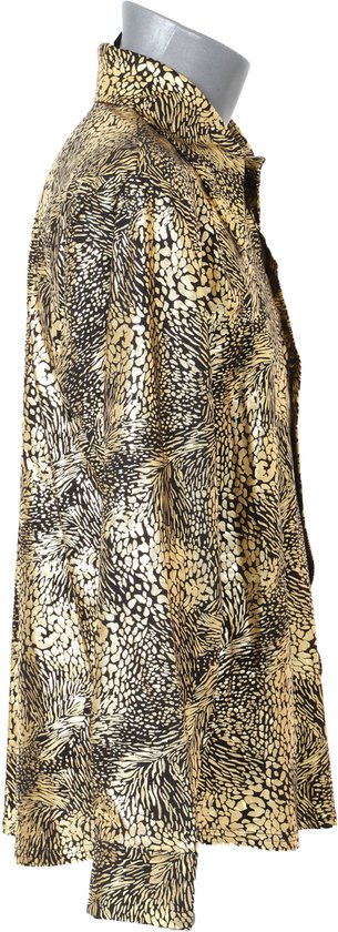 Chemisier imprimé serpent - Goud- Zwart Bad Party - Années 80 et 90 - Adultes - Taille L/XL