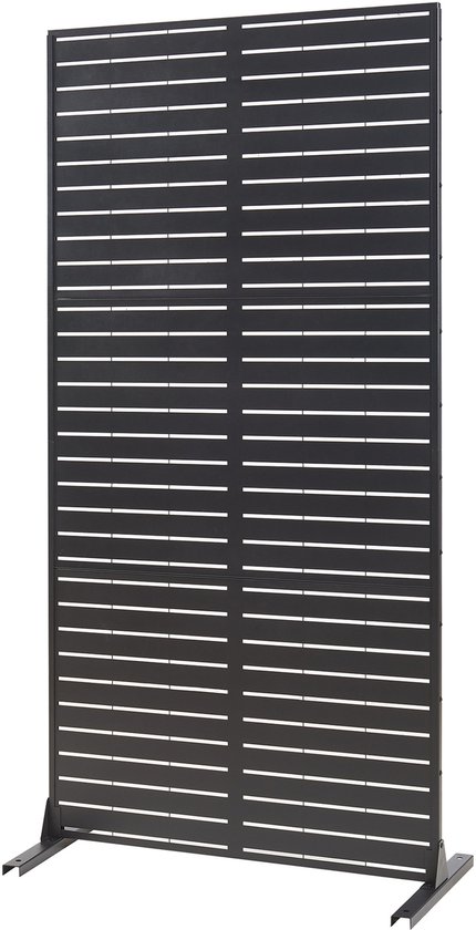 Cloison de séparation Trolu noire 200x100x50 cm casa.pro
