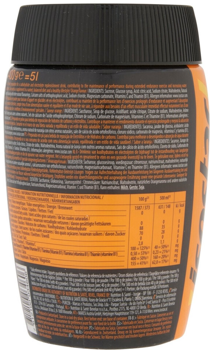 Goedkoopste 3x Isostar Hydrate & Perform Orange 400 gr
