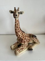 Goodyz - Animaux de la jungle - Girafe - Couchée - Mini Girafe - 35 cm de haut - Couleur originale