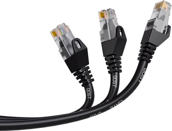 UBCPro - Câble Patch UTP CAT6 Zwart 5M Avec Connecteurs RJ45