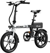 Hitway Elektrische Fiets BK35S - Trendy 16 Inch City Commuter EBike met Afneembare 36V 9Ah Lithium Batterij - Opvouwbaar E-Bike met 250W Motor