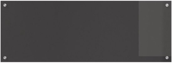 vidaXL - Cuisine - Dosseret - Gris foncé - 110 x 40 x 0,6 cm - Verre Glas